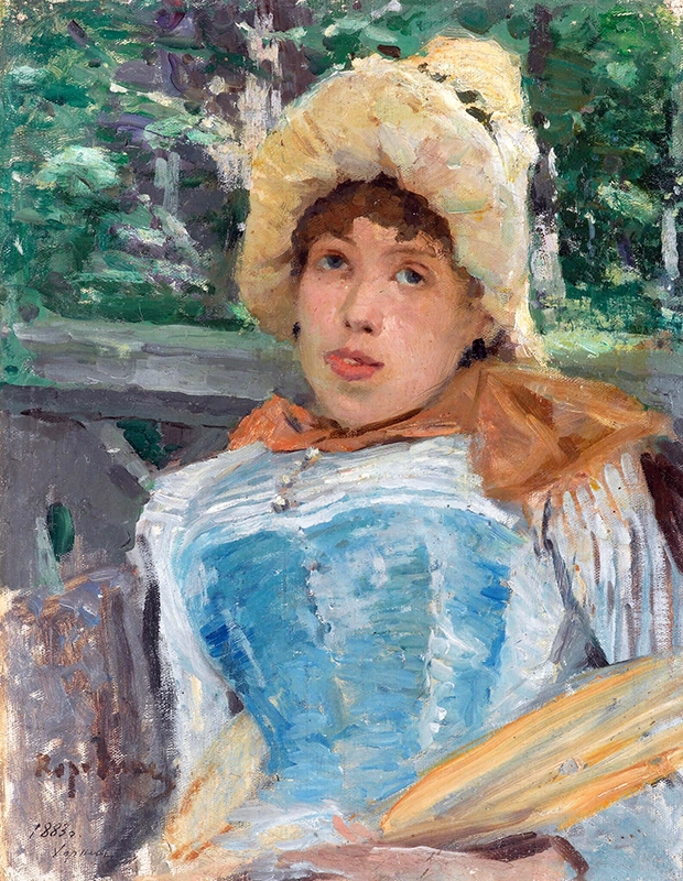 Константин Коровин. Портрет хористки. 1887. Холст на картоне, масло. Государственная Третьяковская галерея.