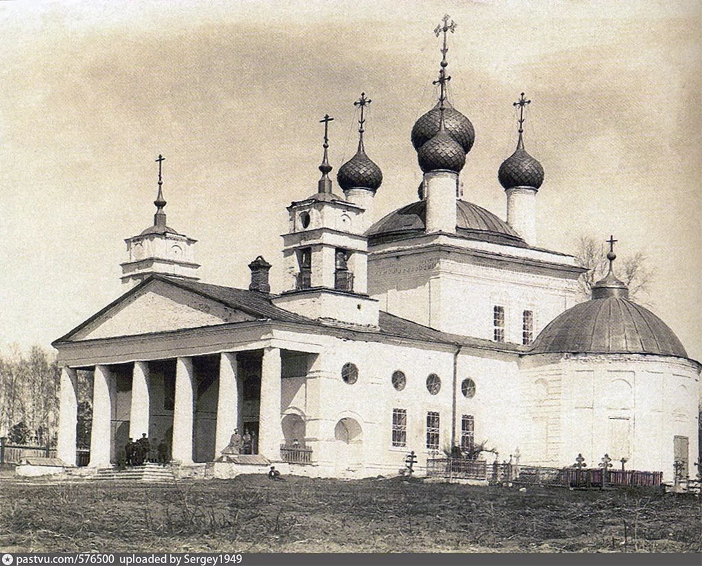 Церковь Казанской иконы Богородицы, фото 1897 года (pastvu.com/576500)