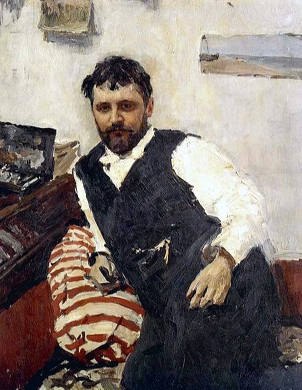 В. Серов. Портрет Константина Алексеевича Коровина. 1891.