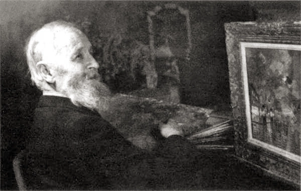 К. А. Коровин за работой над своей последней картиной Париж. 1939 г. фото из книги Коровин К.А. «То было давно… там… в России…» книга 2